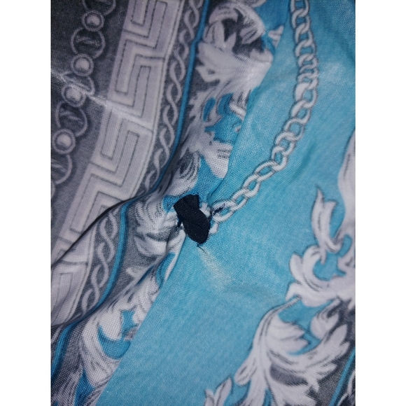 🔥 NWT DOTS silky medallion bat wing belted tunic - Picture 5 of 7